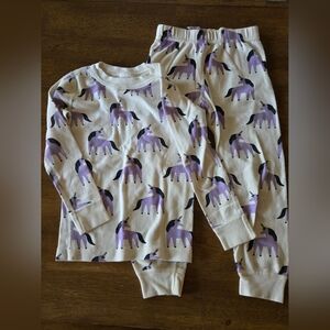Hanna Andersson Pajama Set UNICORN. size 4
